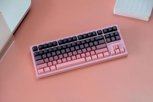 GK GAMAKAY أغطية مفاتيح يابانية بيضاء 129 مفتاحًا PBT Dye-Sub باللون الأبيض مجموعة أغطية مفاتيح بسيطة مناسبة للوحة مفاتيح الألعاب الميكانيكية LK67 TK75 MK61/87/98/104/108 (أبيض ياباني) in Kuwait