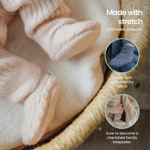 الجوارب سترة النحاس اللؤلؤة: Super-Soft ، Baby Baby Booties (0-3m) | تذكار مريح وكنز الخالدة in Kuwait