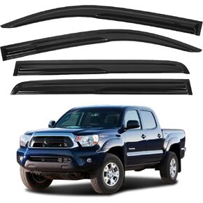 KELCSEECS Window Visors Rain Guards Compatible with Honda Civic 2024 2023 2022 Vent Window Visors Shades Extra Durable Window Vent Deflectors for Civic 2022-2024, 4 Pieces Set Accessories - Black