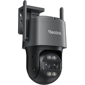 REOLINK 4K Wired WiFi Outdoor Camera, 8MP Dual Lens Security Camera, 360 PTZ Camera Auto Tracking, 2.4/5GHz Wi-Fi Smart Person/Vehicle Detection, 6X Hybrid Zoom, Color Night Vision, TrackMix WiFi