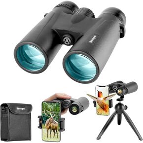 Adorrgon 15x45 HD مناظير للبالغين مدعوم من محول الهاتف ، ومحول ترايبود ومحول ثلاثي القوائم - مناظير عرض كبيرة مع رؤية منخفضة الضوء منخفضة لطيور الرحلات البحرية لمشاهدة الطيور