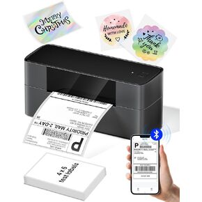 Itari Bluetooth Thermal Shipping Label Printer, 245-BT Wireless Label Printer 4x6, Desktop Label Printers for Small Business & Shipping Packages, Support iOS, Android, Windows, Amazon, Shopify, USPS