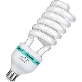 PHOPIK 85W 110V 5400K Compact Fluorescent CFL Balanced Daylight Bulb with E27 Mount,Lighting Studio Ideal for Photography Video Studio Lighting