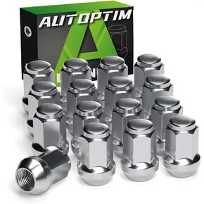 M10x1.25 Open End Lug Nuts - Replacement for Polaris Sportsman Can-Am Commander Maverick Outlander Renegade Honda TRX Kawasaki ATVs Wheel, Black 16PCS 17mm Hex Conical Bulge Seat Lug Nuts