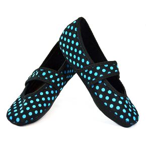 Nufoot Betsy Lou Women's Shoes, Foldable & Flexible Flats, Slipper Socks, Travel Slippers & Exercise Shoes, Dance Shoes, Yoga Socks, House Shoes, Indoor Slippers, Gray, Small