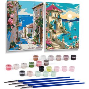 tigdtiu Gothic Paint by Numbers Kit for Adults Beginner- Dark Adult Paint by Number Kits On Canvas Adults' Paint-by-Number Kits DIY Oil Painting Kits for Gift Home Wall Decor 16x20 Inch