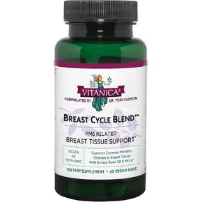 Vitanica - Breast Cycle Blend - Breast Cycle Support - 60 Vegetarian Capsules