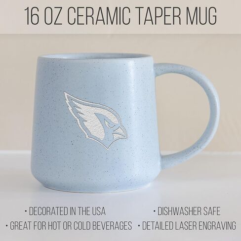 Rico Industries NFL Football Buffalo Bills Sage 16oz Ceramic Taper Mug in Saudi Arabia