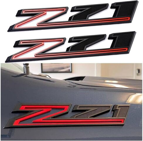 2PCS ⁠Chrome & Red 2019-2023 Silverado Z71 Emblem Badge 84632695 OEM Nameplate in Kuwait