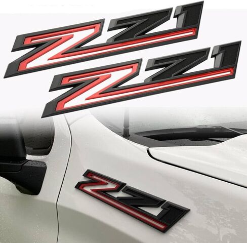 2PCS ⁠Chrome & Red 2019-2023 Silverado Z71 Emblem Badge 84632695 OEM Nameplate in Kuwait