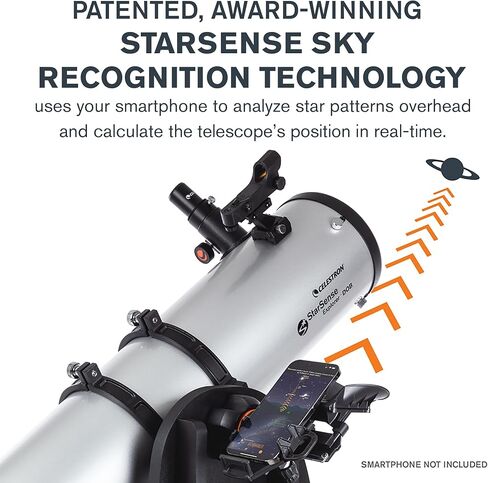 يعمل Celestron-Starsense Explorer 150mm Tabletop Dobsonian Dobsonian Smartphone الذي يدعم التطبيق-مع تطبيق Starsense لمساعدتك in Kuwait