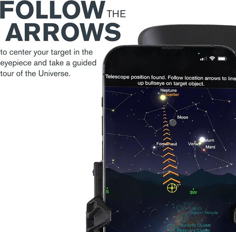 Celestron – StarSense Explorer 150mm Tabletop Dobsonian Smartphone App-Enabled Telescope – Works with StarSense App to Help You Find Nebulae, Planets & More – iPhone/Android Compatible in Kuwait