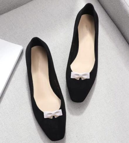Douqu Fashion Removable Black White Red Blue Assorted Color Synthetic Leather Bow Shoe Clips Pair in Saudi Arabia