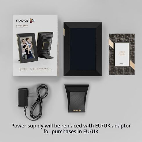Digital Picture Frame [Upgraded] | 10.1" HD Touch Screen Display | Perfect Photo Frame for Sharing Memories | Ideal Gift for Grandparents | Super Easy Setup & Upload | Secure | WiFi Enabled in Saudi Arabia
