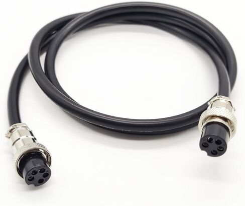GX16 5 دبوس كابل مزدوج أنثى رئيس الطيران Cordset، GX16 5 دبوس لوحة جبل دائري معدني موصل الطيران موصل أنثى إلى أنثى 20AWG (1 متر) in Saudi Arabia