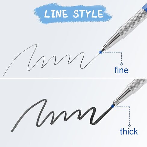 2.0mm Mechanical Pencil Lead Holder with Clip 2.0mm Pencil Metal Mechanical Clutch with Built-in Sharpener Automatic Graphite Lead Pencil for Construction, Draft Drawing, Art Sketching 2PCS in Kuwait