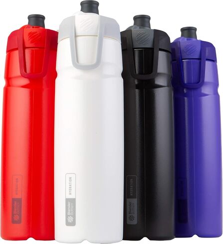 BlenderBottle Hydration Halex Squeeze Water Bottle with Straw, 22-Ounce, Red in Saudi Arabia