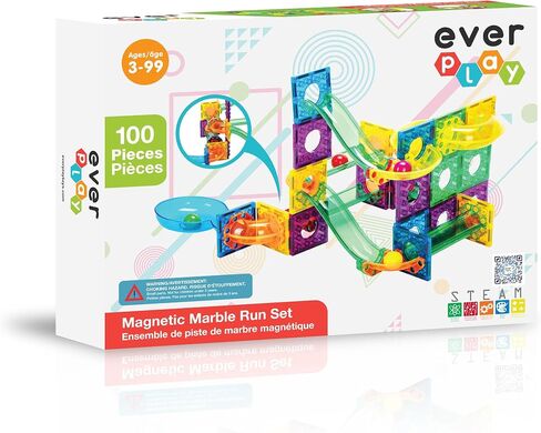 Everplay 60 قطعة من ألعاب البناء المغناطيسية للبلاط المغناطيسي، مكعبات بناء البلاط المغناطيسي، مجموعة ألعاب تعليمية تعليمية للأطفال الصغار في مرحلة ما قبل المدرسة والأولاد والبنات والأطفال، إبداعات غير محدودة لعمر 3 سنوات فما فوق in Saudi Arabia