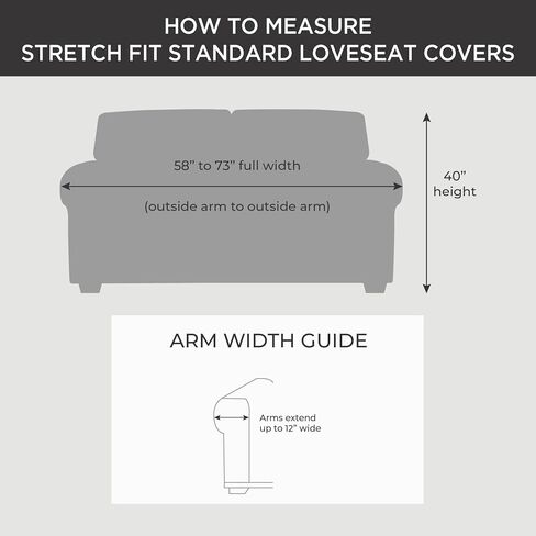 Stretch Oxford Recliner Slipcover | Form Fit | Machine Washable Recliner/Gray in Saudi Arabia