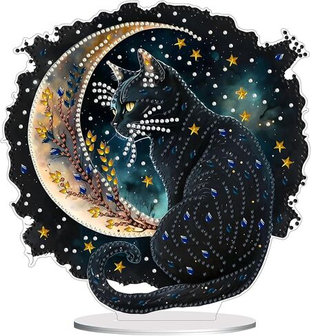 DIY Hanging Diamond Art Pendant Painting Kit Sun Moon, Special Crystal Gem Craft Painting Kit Ornament 9.8x9.8inch in Saudi Arabia