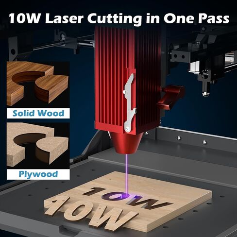Kiosk 2.5W Laser Engraver, Light Weight & Portable Laser Engraver Machine, Home Laser Cutter with Acrylic Enclosure for DIY Wood/Leather/Metal, 3.9 x 3.9inch Engraving Area, Laser Safety Class 1 in Saudi Arabia