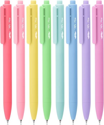 Mr. Pen- Retractable Gel Pens, 12 Pack, Light Vintage Ink Colors Gel Pens Fine Point, Fast Dry Vintage Pen, Retractable Pens, Gel Ink Pens, Aesthetic Pens for Journaling Fine Tip Pens in Saudi Arabia