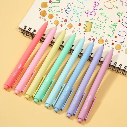 Mr. Pen- Retractable Gel Pens, 12 Pack, Light Vintage Ink Colors Gel Pens Fine Point, Fast Dry Vintage Pen, Retractable Pens, Gel Ink Pens, Aesthetic Pens for Journaling Fine Tip Pens in Saudi Arabia