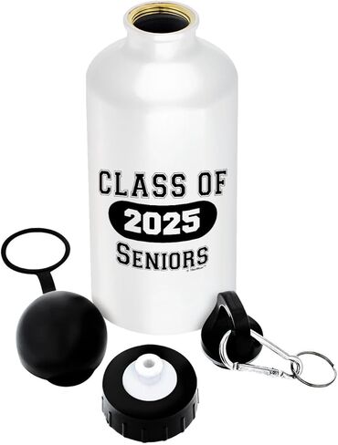 هدايا التخرج من ThisWear فئة 2025 هدية التخرج لكبار السن زجاجة مياه من الألومنيوم سعة 18 أونصة مع مشبك وقمة رياضية in Kuwait