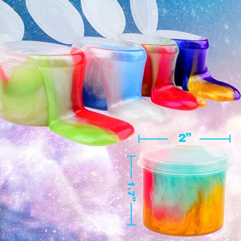 Slime Party Favors for Kids,46 Pack Galaxy Slime Kit, Non Sticky,Wet,Soft Sludge Toy Mini Slime Bulk for Boys Girl, Stress Relief,Goodie Bags,Easter Stocking Stuffers in Saudi Arabia