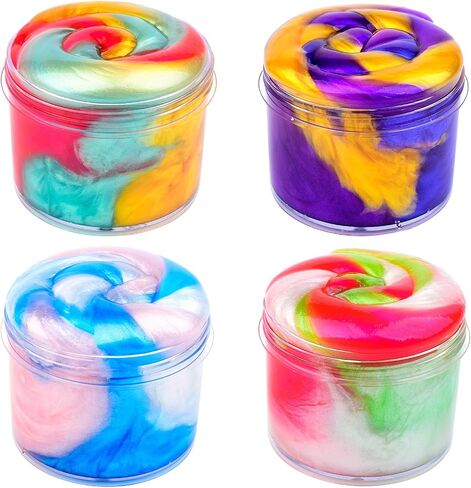 Slime Party Favors for Kids,46 Pack Galaxy Slime Kit, Non Sticky,Wet,Soft Sludge Toy Mini Slime Bulk for Boys Girl, Stress Relief,Goodie Bags,Easter Stocking Stuffers in Saudi Arabia