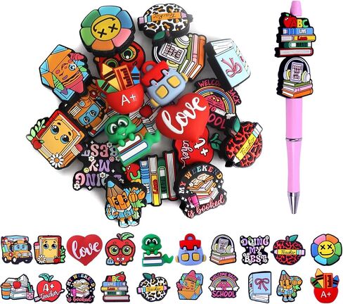 20PCS Nurse Silicone Focal Beads for Pens Characters Hospital Theme Silicone Beads for Keychain Colorful Silicone Beads Bulk for Making DIY Gift Necklace Bracelet Jewelry in Saudi Arabia