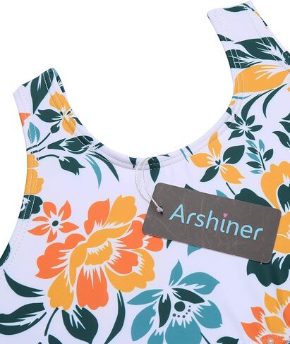 ملابس سباحة بيكيني للشاطئ من Arshiner قطعتين ملابس سباحة بطباعة زهور لعمر 4-15 سنة in Kuwait