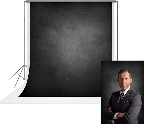 urctepics 5x7ft خلفية محترفة سوداء - الملمس التجريدي للتصوير الفوتوغرافي ، ألياف الدقيقة الرمادية السوداء للاستوديوهات in Kuwait