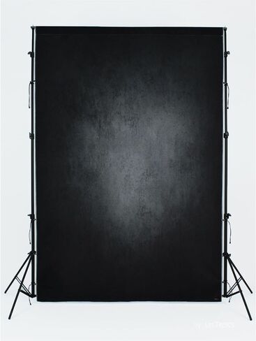 urctepics 5x7ft خلفية محترفة سوداء - الملمس التجريدي للتصوير الفوتوغرافي ، ألياف الدقيقة الرمادية السوداء للاستوديوهات in Kuwait