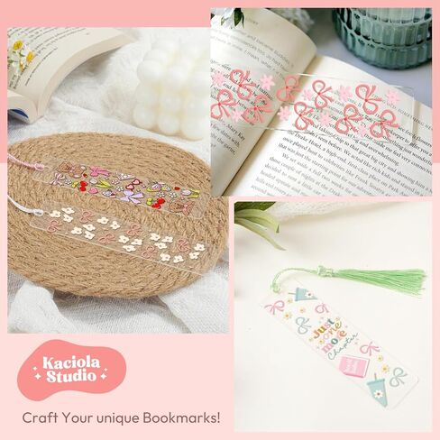 مجموعة صنع الإشارات المرجعية 48 قطعة، 24 علامة مرجعية أكريليك فارغة مع 24 قطعة شرابة، ملصقات 24UV حول موضوع عيد الميلاد، إشارات مرجعية فارغة مقاومة للماء للأشعة فوق البنفسجية DTF ملصقات نقل لمشاريع DIY للإشارات المرجعية الواضحة in Kuwait