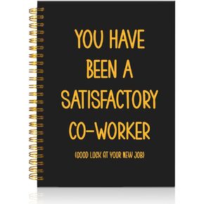 Good Luck Finding Better Coworkers Than Us Black Golden Spiral Notebook, Farewell Gifts for Boss Coworker, Goodbye Gifts for Coworker Teammates Employee Office Worker-Going Away Party Gifts