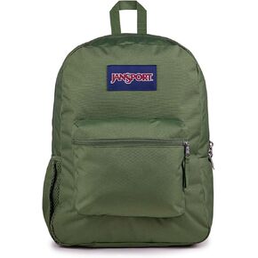 JanSport Cross Town Backpack 17" x 12.5" x 6" - Simple Bag for Everyone with 1 Main Compartment, Front Utility Pocket - Premium Class Accessories - 70s Space Dye Fresh Mint