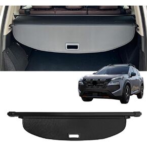 غطاء شحن قابل للسحب من AUXKO لسيارة Nissan Rogue 2021-2025، غطاء حماية لصندوق الأمتعة وغطاء حماية للأمتعة لعام 2023 2024 Nissan Rogue Shielding Shade مضاد للظهور وشاشة خصوصية للأمتعة، ألياف الكربون