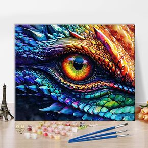 TUMOVO DIY Paint by Number Vintage Ornament, Paint by Numbers for Adults, Abstract Adult Paint by Numbers on Canvas Wall Art, Paint by Numbers for Adults Beginner Craft Kits, 16x20 inch