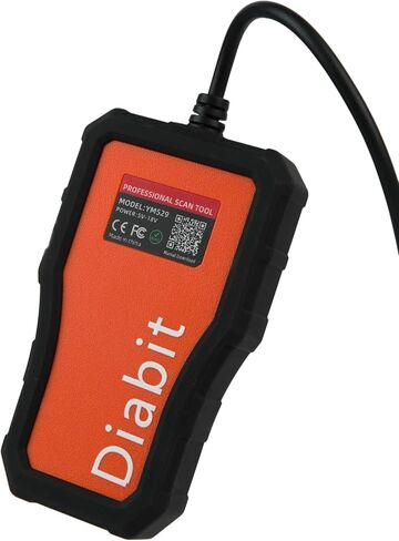 قارئ رموز المحرك 2 في 1 بتقنية البلوتوث مع إعادة الضبط ورموز الأخطاء الواضحة وفحص عمر البطارية وتقييم أداة تشخيص الماسح الضوئي OBD2، YM529، أزرق in Kuwait