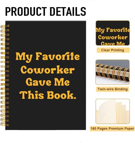 Good Luck Finding Better Coworkers Than Us Black Golden Spiral Notebook, Farewell Gifts for Boss Coworker, Goodbye Gifts for Coworker Teammates Employee Office Worker-Going Away Party Gifts in Kuwait