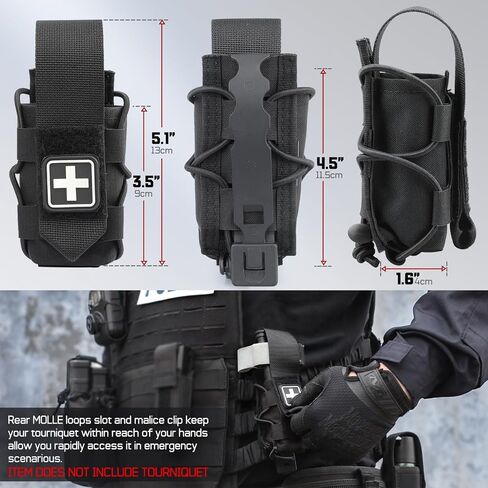WYNEX MOLLE Tourniquet Holder, Tourniquet Pouch Holster for Duty Belt in Saudi Arabia
