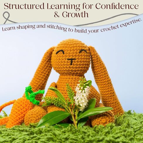 Level 1 Absolute Beginner Crochet Kit for Adults - Learn to Crochet with Expert Video Tutorials - Includes All Essentials for Two Coasters - Perfect DIY Gift in Saudi Arabia