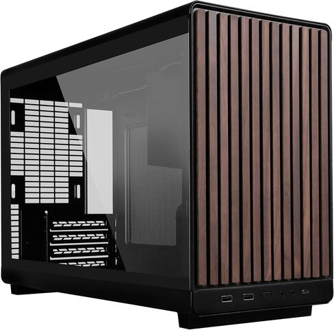 هيكل Lian Li A3-mATX-WD-26.3L ذو عامل الشكل الصغير - لا يتضمن مراوح - يدعم تصميم وحدات AIO مقاس 360 مم - لحالات M-ATX وITX اللوحة الأم - DAN التعاونية - لوحة أمامية خشبية - أسود (A3X-WD) in Kuwait