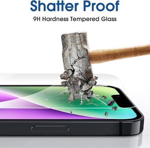 amFilm Auto-Alignment OneTouch for iPhone 16 [6.1''] Screen Protector + Camera Lens Protector, Tempered Glass, 30 seconds Installation, Bubble Free, Case Friendly, Anti-Scratch [2+2 Pack] in Saudi Arabia