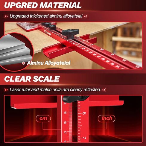 Saker Upgraded Router Milling Groove Bracket|Router Woodworking Tools|Cabinet Hardware Jig|Universal Router Circle Cutting Jig in Kuwait