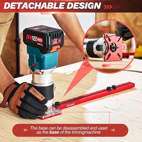 Saker Upgraded Router Milling Groove Bracket|Router Woodworking Tools|Cabinet Hardware Jig|Universal Router Circle Cutting Jig in Kuwait
