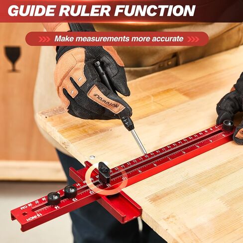 Saker Upgraded Router Milling Groove Bracket|Router Woodworking Tools|Cabinet Hardware Jig|Universal Router Circle Cutting Jig in Kuwait