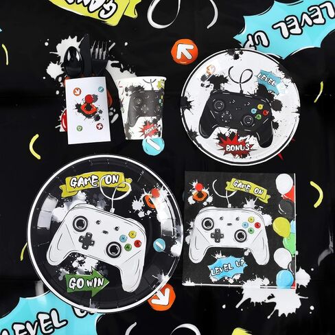 WERNNSAI Dinosaur Party Supplies Set - 137 PCS Watercolor Dinosaur Birthday Party Decoration for Girls Party Banners Balloons Plates Cups Napkins Tablecloth Cutlery Bags Tableware Set Serves 16 Guests in Kuwait