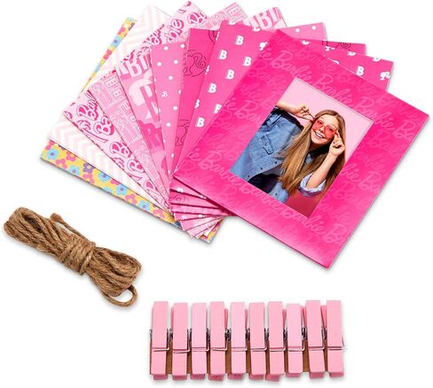 Kodak x Barbie Pink 8x8" Cloth Covered Scrapbook Photo Album with Front Picture Window for Barbie Instant 2x3" ZINK Zero Ink Photo Paper Projects in Saudi Arabia